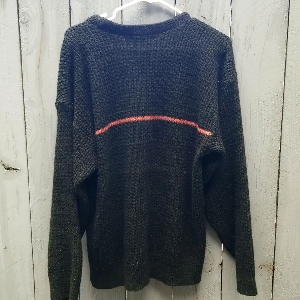 Made In USA Chunky Fisherman Sweater Oversized Knit Coastal Y2K 90s Style 🇺🇦